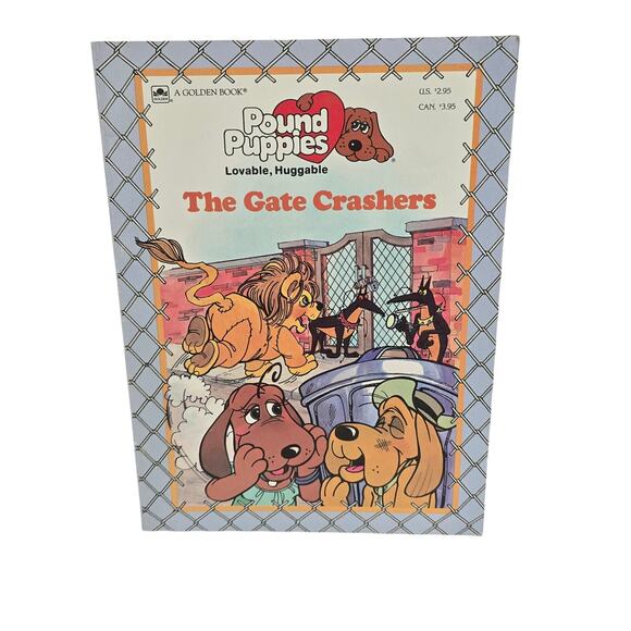 Vintage 1986 Golden Book Pound Puppies The Gate Crashers - Picture 1 of 7